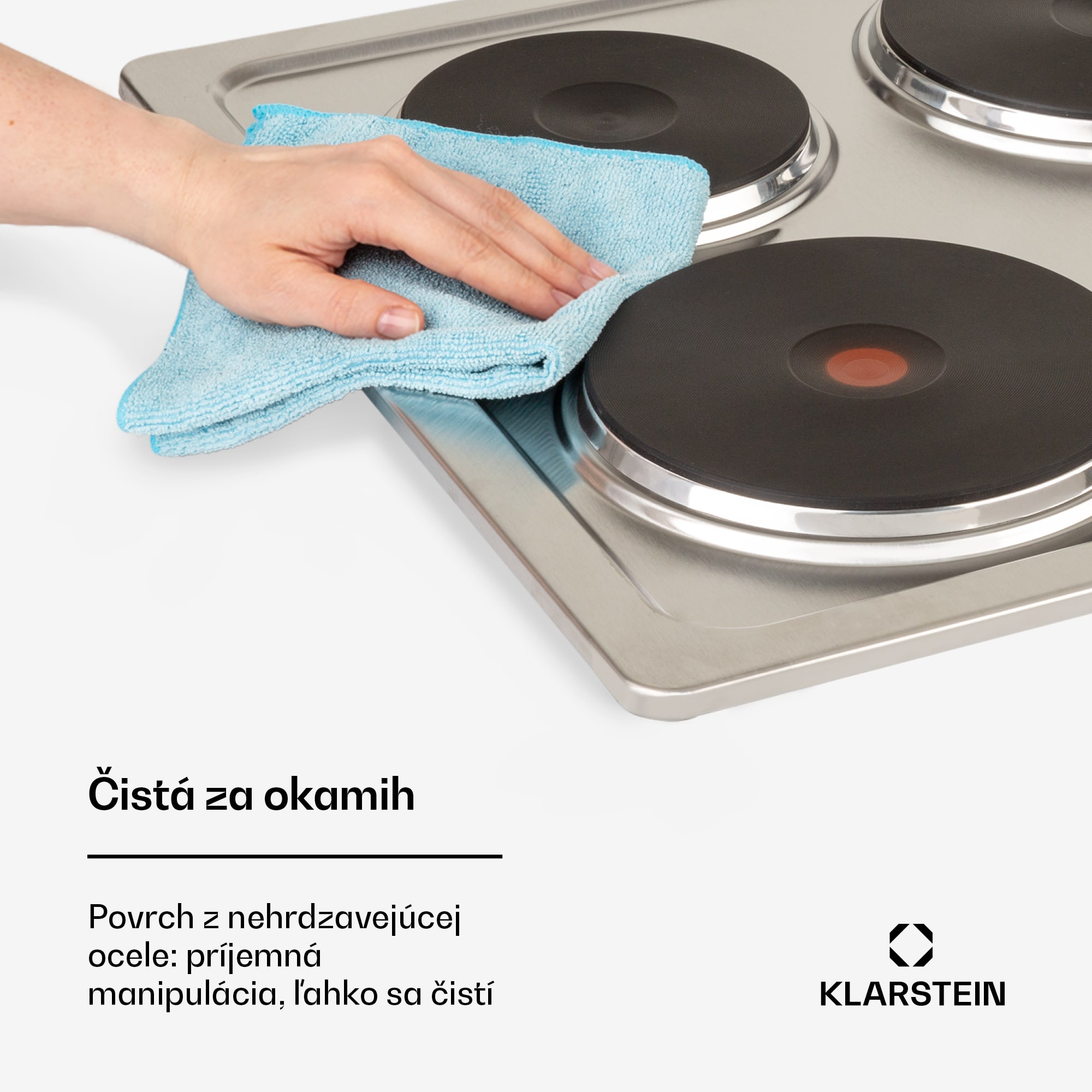 Klarstein Appetito 4, elektrická varná doska, 5500 W, 4 platne, 6 stupňov výkonu, nehrdzavejúca oceľ – Obrázok 4