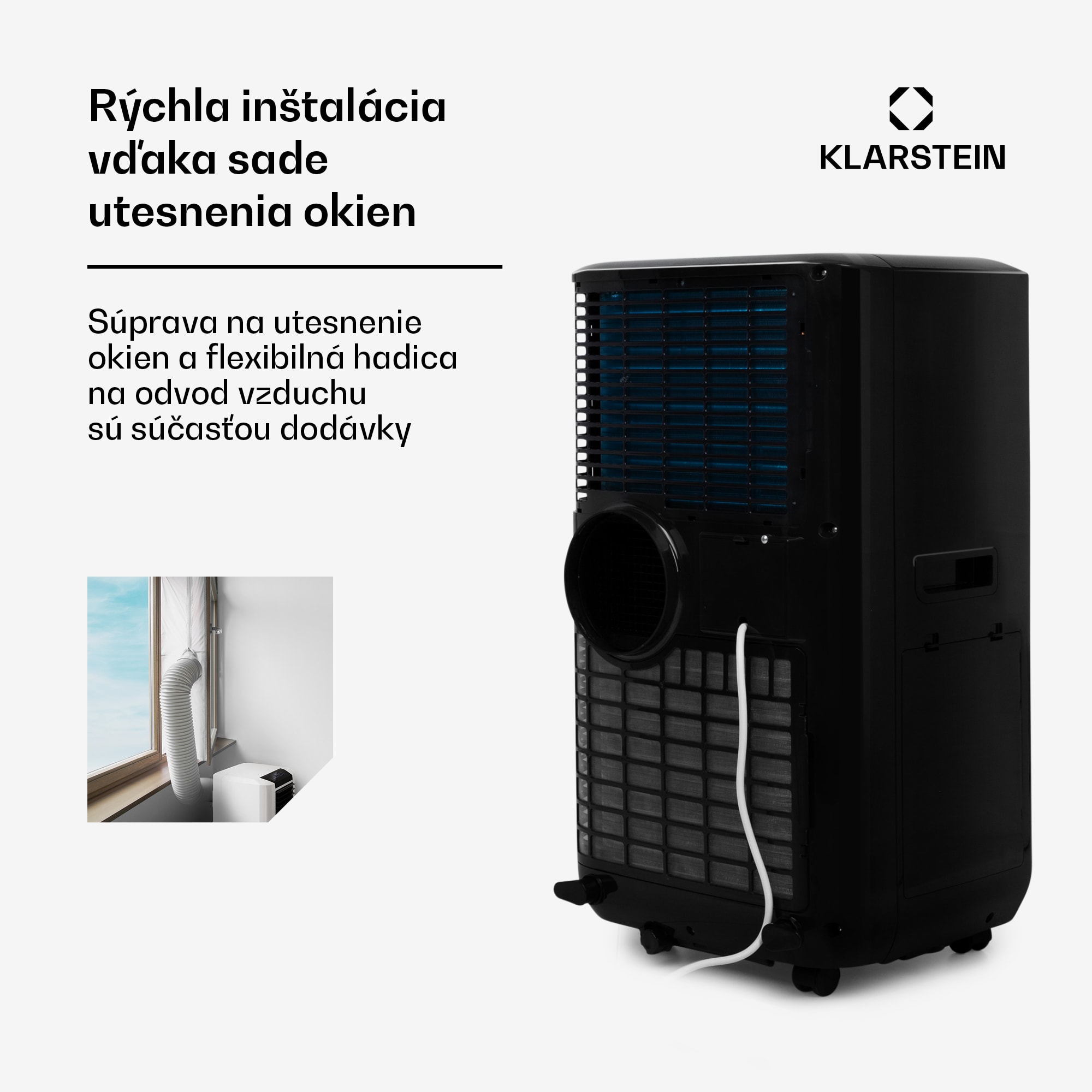 Klarstein Max Breeze Smart, mobilná klimatizácia, 15000 BTU/4,4 kW, A – Obrázok 4