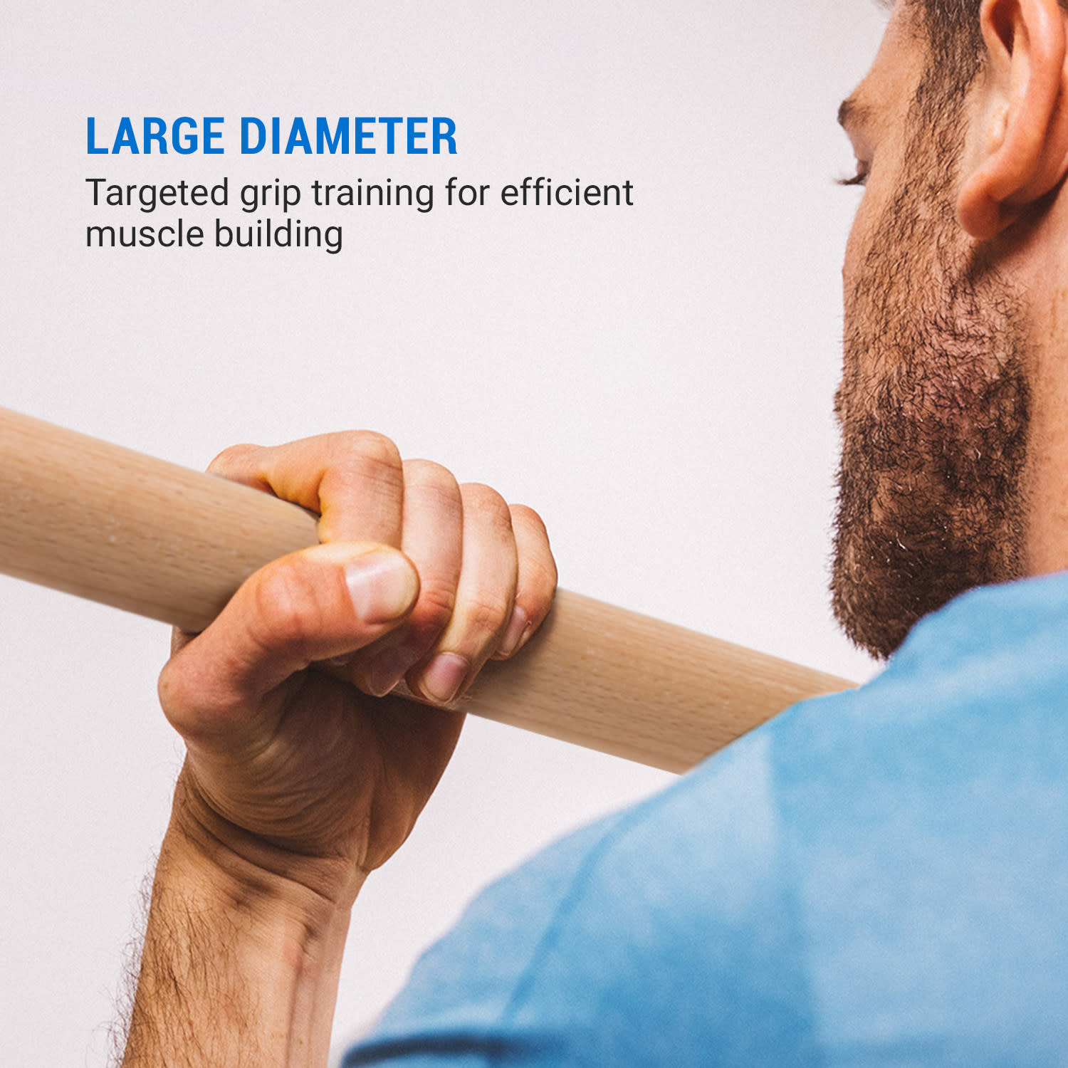 Capital Sports THE ALLROUNDER, hrazda na zhyby, 38 mm. oceľ s práškovou povrchovou úpravou, drevo – Obrázok 5