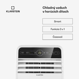 Klarstein Metrobreeze New York Smart 12k, mobilná klimatizácia, 12000 BTU/3,5 kW, A, diaľkový ovládač