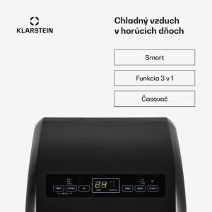 Klarstein Metrobreeze Rom Smart, mobilná klimatizácia, 10 000 BTU, 3,0 kW, A, diaľkový ovládač
