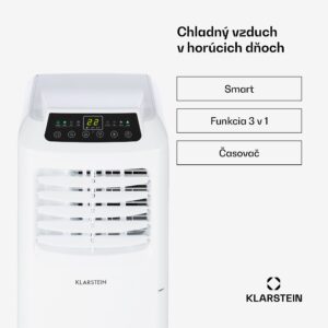 Klarstein Pure Blizzard Smart 7k, mobilná klimatizácia, 7 000 BTU/2,1 kW, A, diaľkový ovládač