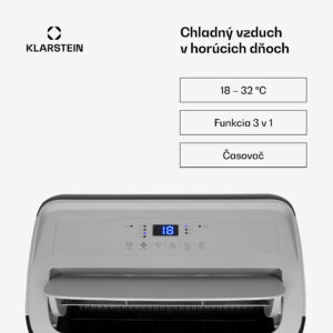 Klarstein Grandbreeze Eco 12K, mobilná klimatizácia 3 v 1, 460 m³/h, 12 000 BTU/1,35 kW