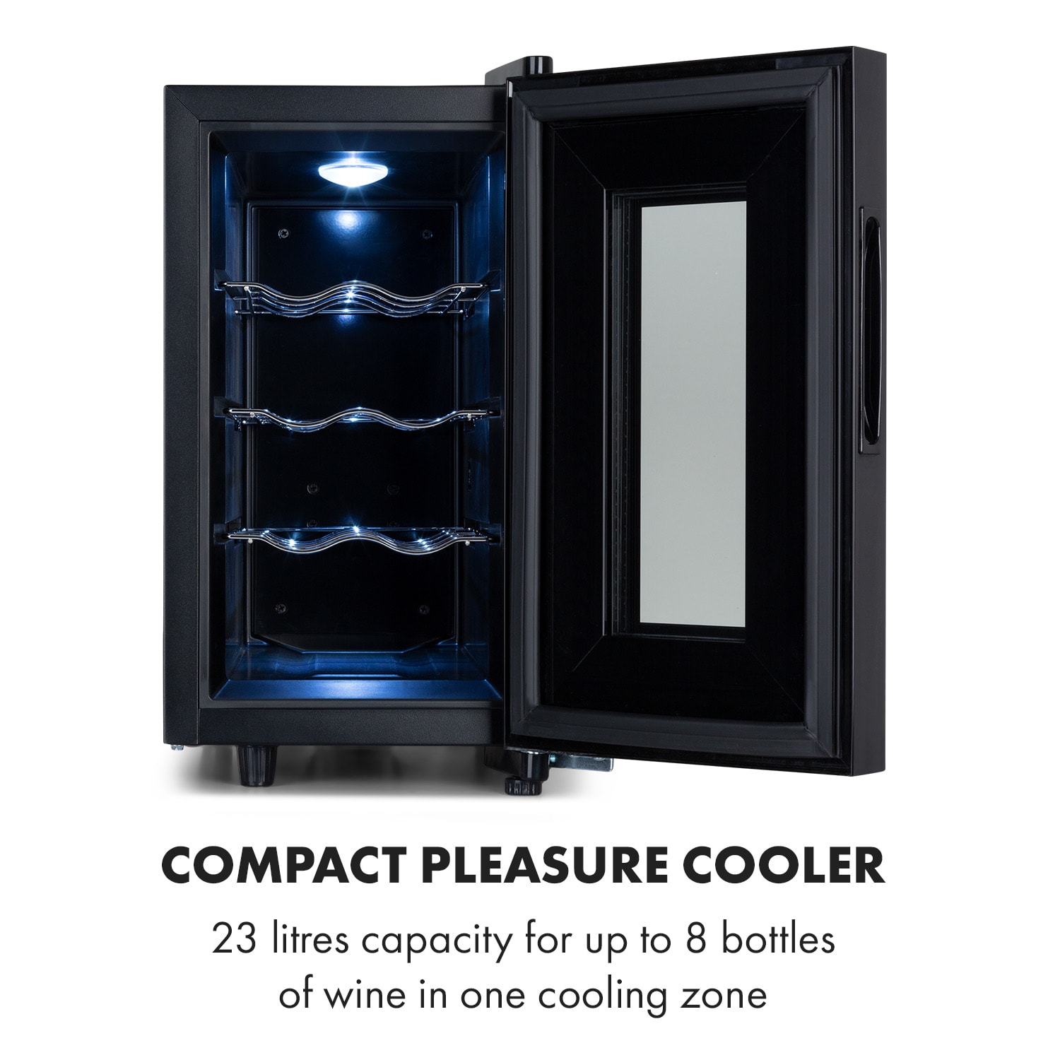 Klarstein Bellevin 8 Uno, vinotéka, 23 l, 11–18°C, 1 zóna – Obrázok 2