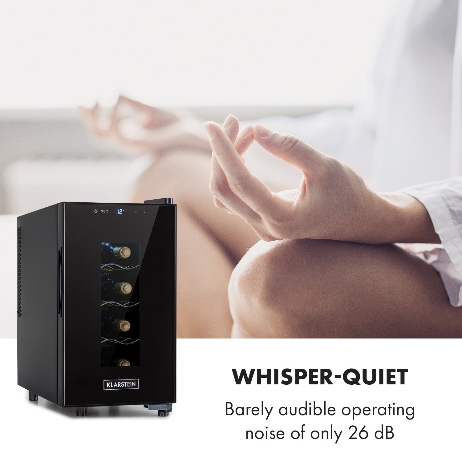 Klarstein Bellevin 8 Uno, vinotéka, 23 l, 11–18°C, 1 zóna – Obrázok 4