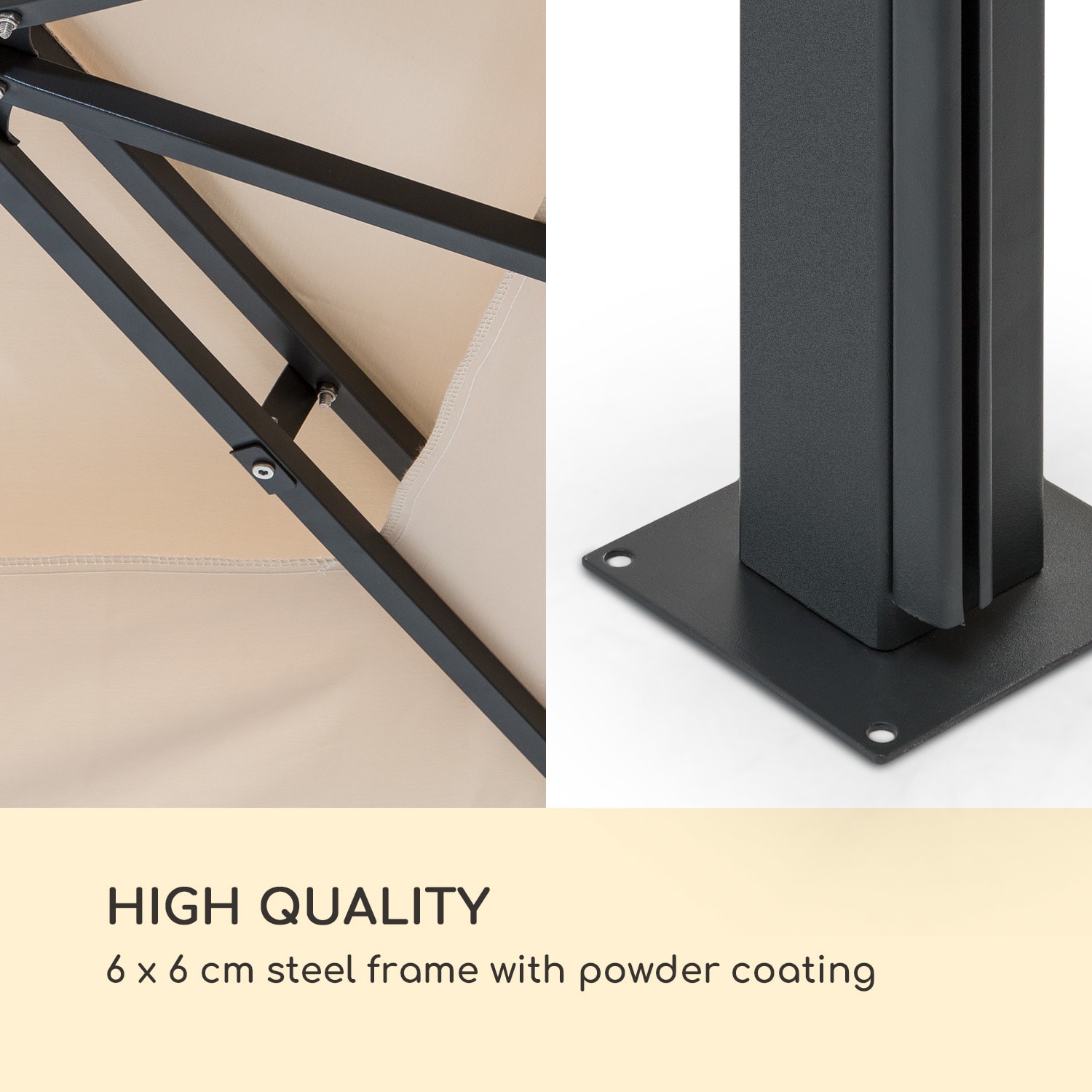 Blumfeldt Grandezza Cortina, pergola, 3 x 6 m, 4 bočné steny – Obrázok 3