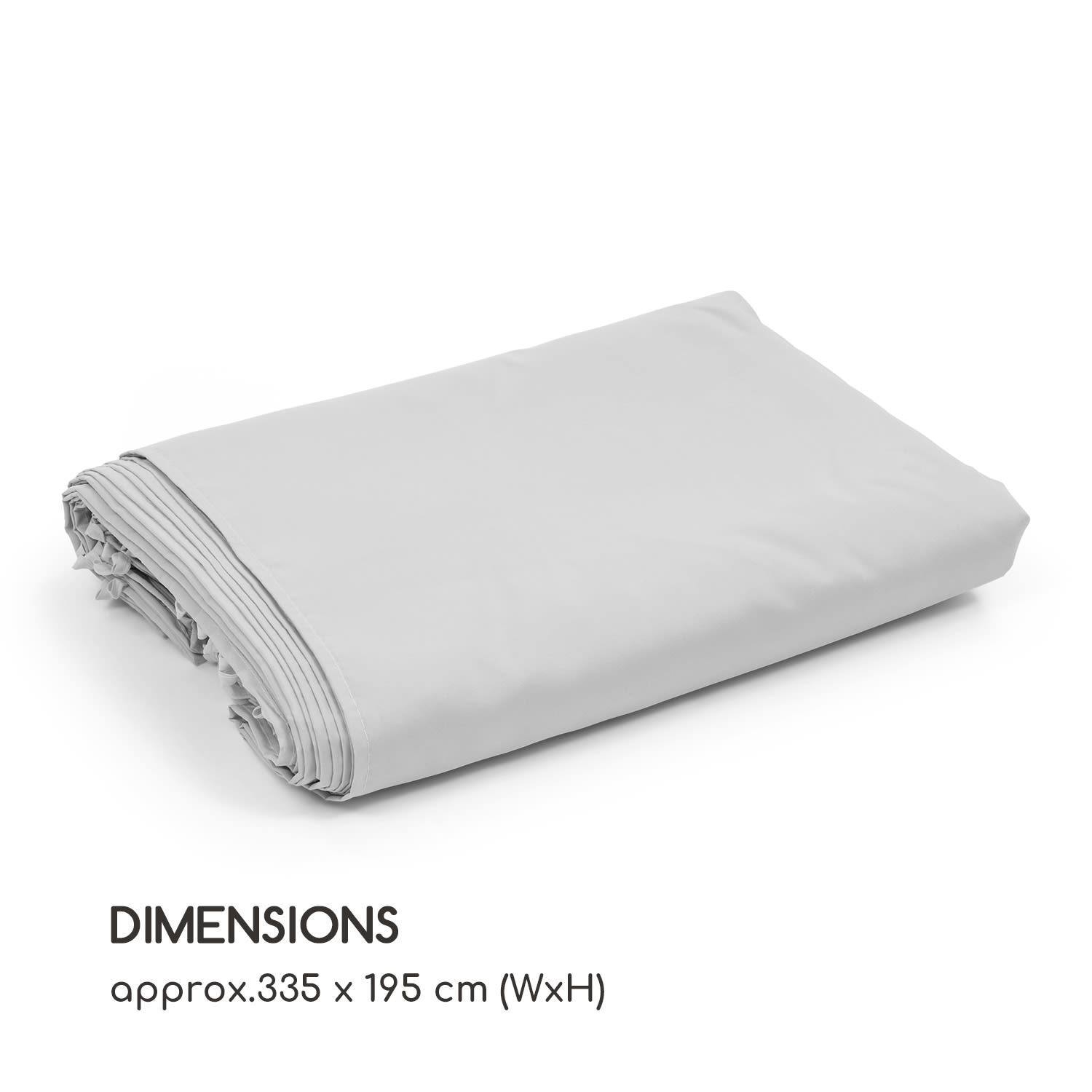 Blumfeldt Pantheon Solid Sky, bočné steny pre altánok, 4 steny, 3 x 4 m, 140 g/m² – Obrázok 5