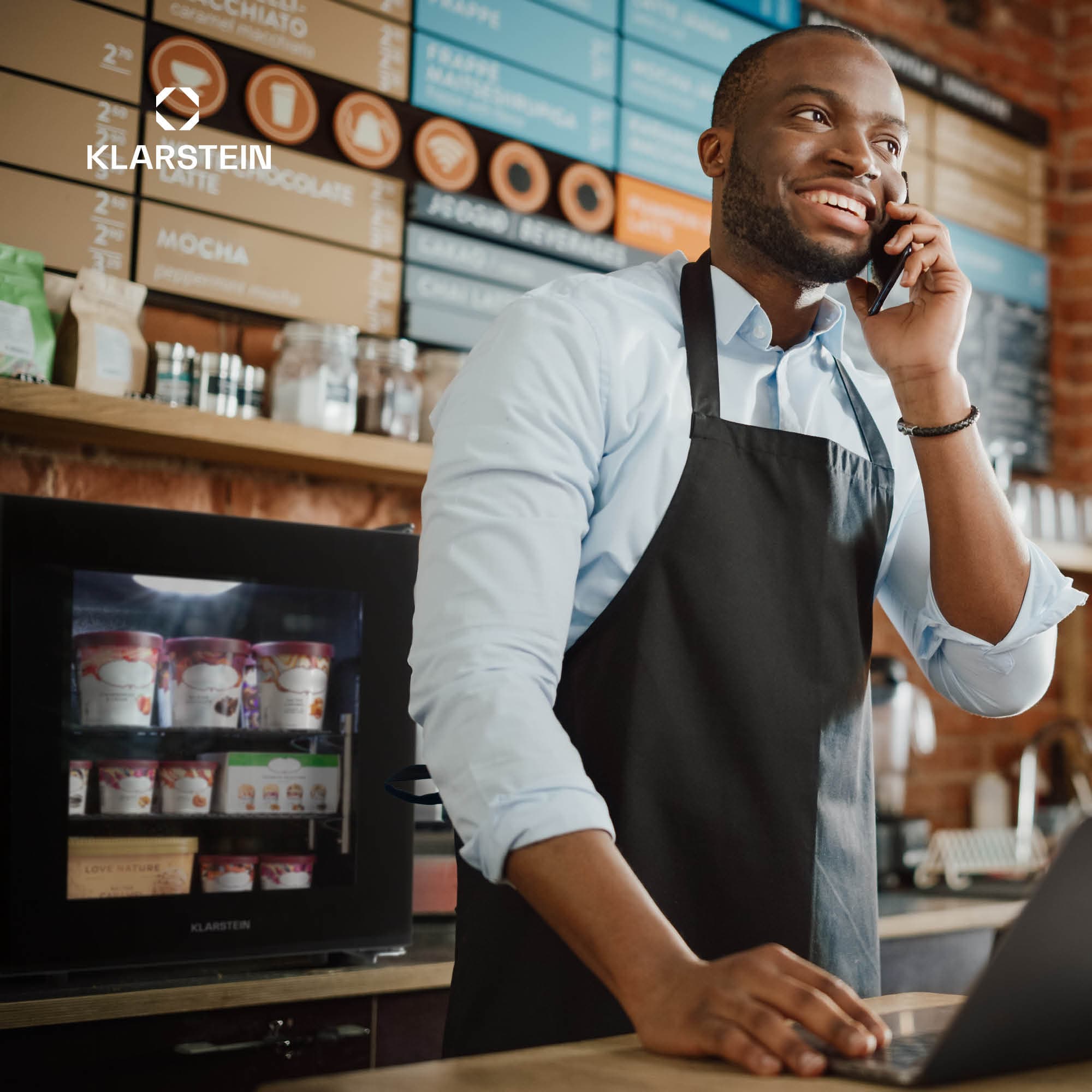 Klarstein IceAge 36, mraznička, 36 l, energet. trieda E, 2 úrovne, termostat, sklenená predná časť – Obrázok 5