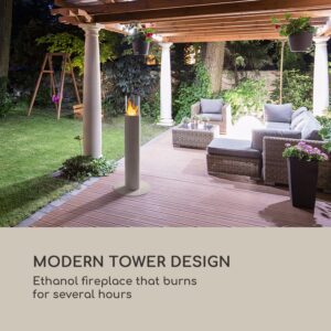 Blumfeldt Fiamme Pila, etanolový krb, horák z nehrdzavejúcej ocele, 0,5 litra, dĺžka horenia 4-5 h