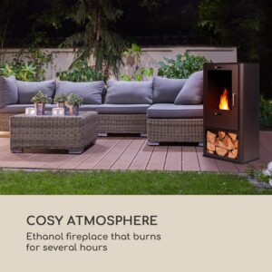 Blumfeldt Fiamme Cantal, etanolový krb, horák z nehrdzavejúcej ocele, 1,2 l, doba horenia 4-6 h