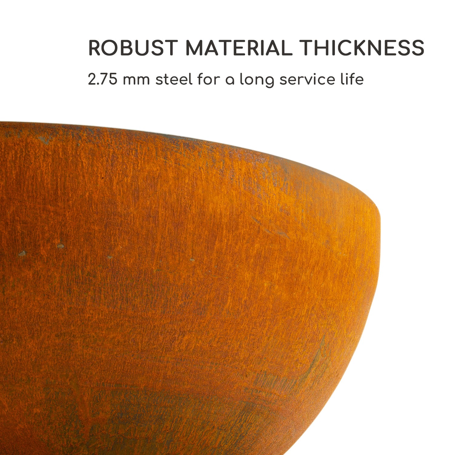 Blumfeldt Savage 2.0, okrúhle ohnisko s grilom, Ø 60 cm, stabilný podstavec, priestor na drevo – Obrázok 3