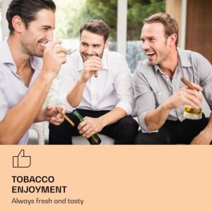 Klarstein El Presidente 23, humidor na cigary, 23 l, 45 W, dotykové ovládanie, bukové drevo, LED