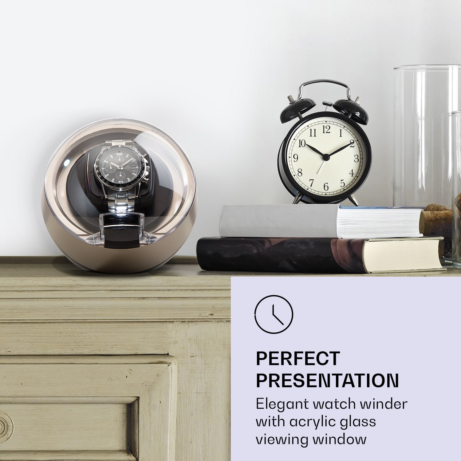 Klarstein St. Gallen ll Premium, naťahovač hodín, 4 rýchlosti, 3 rotačné režimy