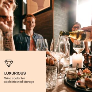 Klarstein Vinovilla 7 built-in Uno, vstavaná vinotéka, sklo, nehrdzavejúca oceľ