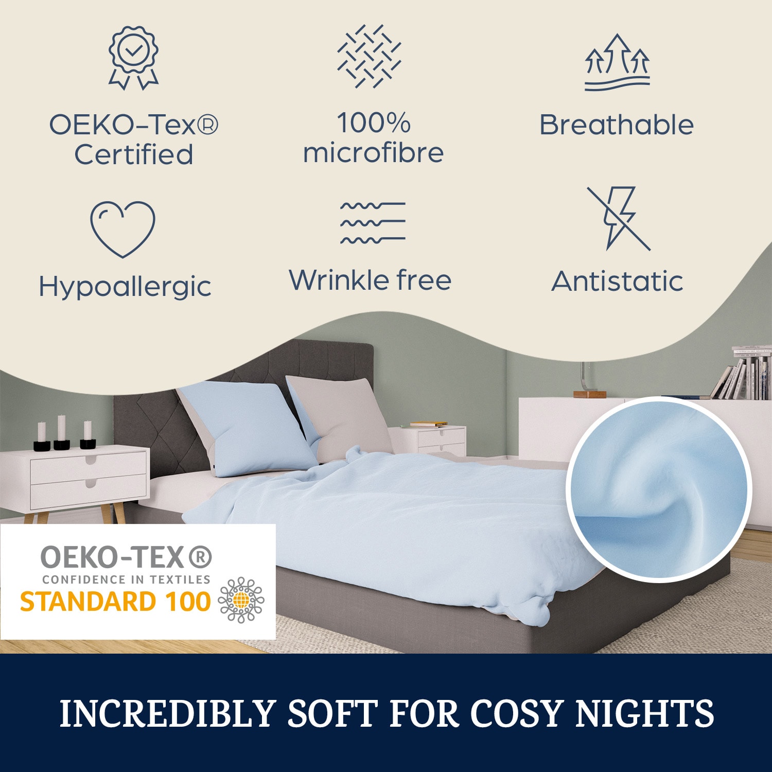 Sleepwise Soft Wonder-Edition, Posteľná bielizeň, 135 x 200 cm