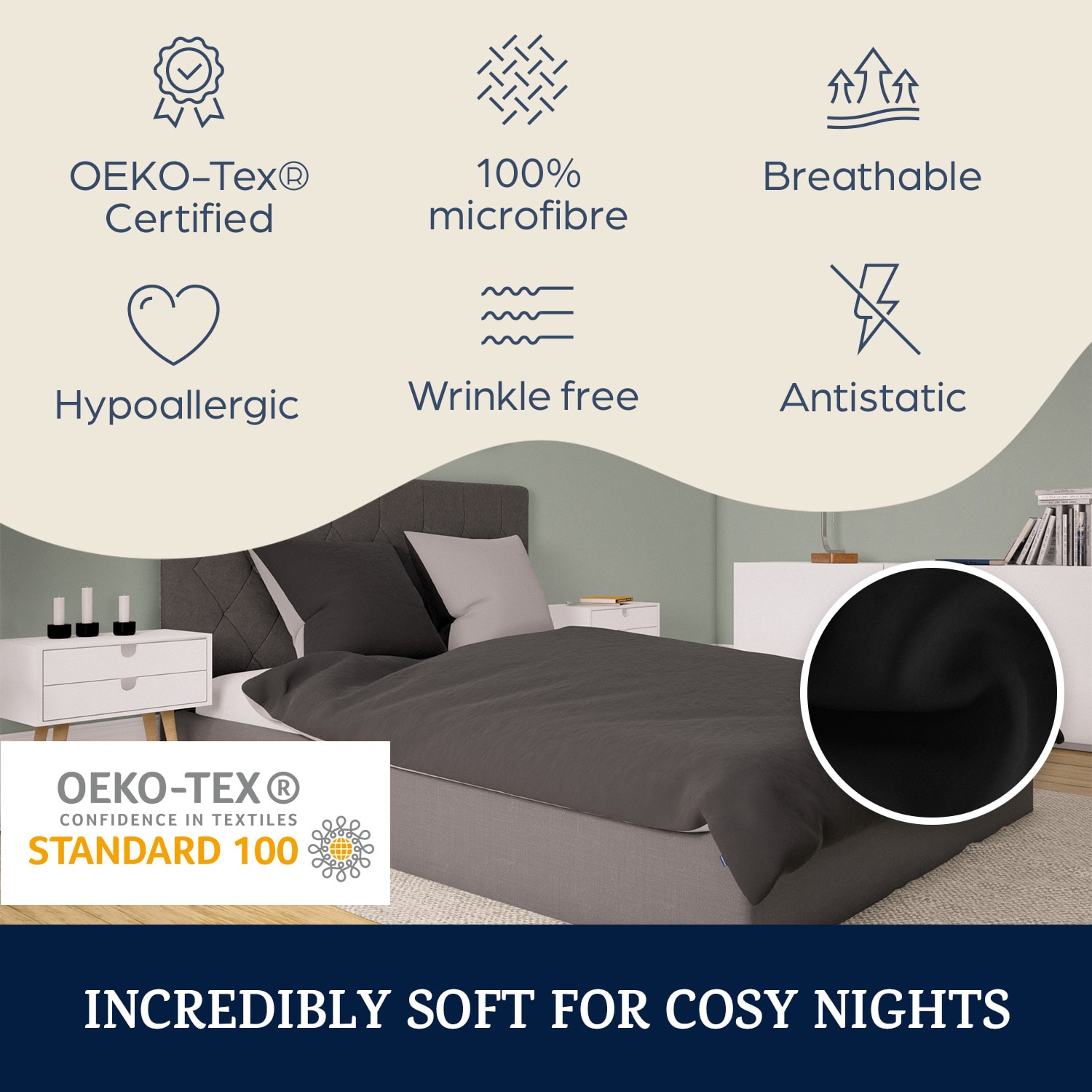 Sleepwise Soft Wonder-Edition, Posteľná bielizeň, 200 x 200 cm