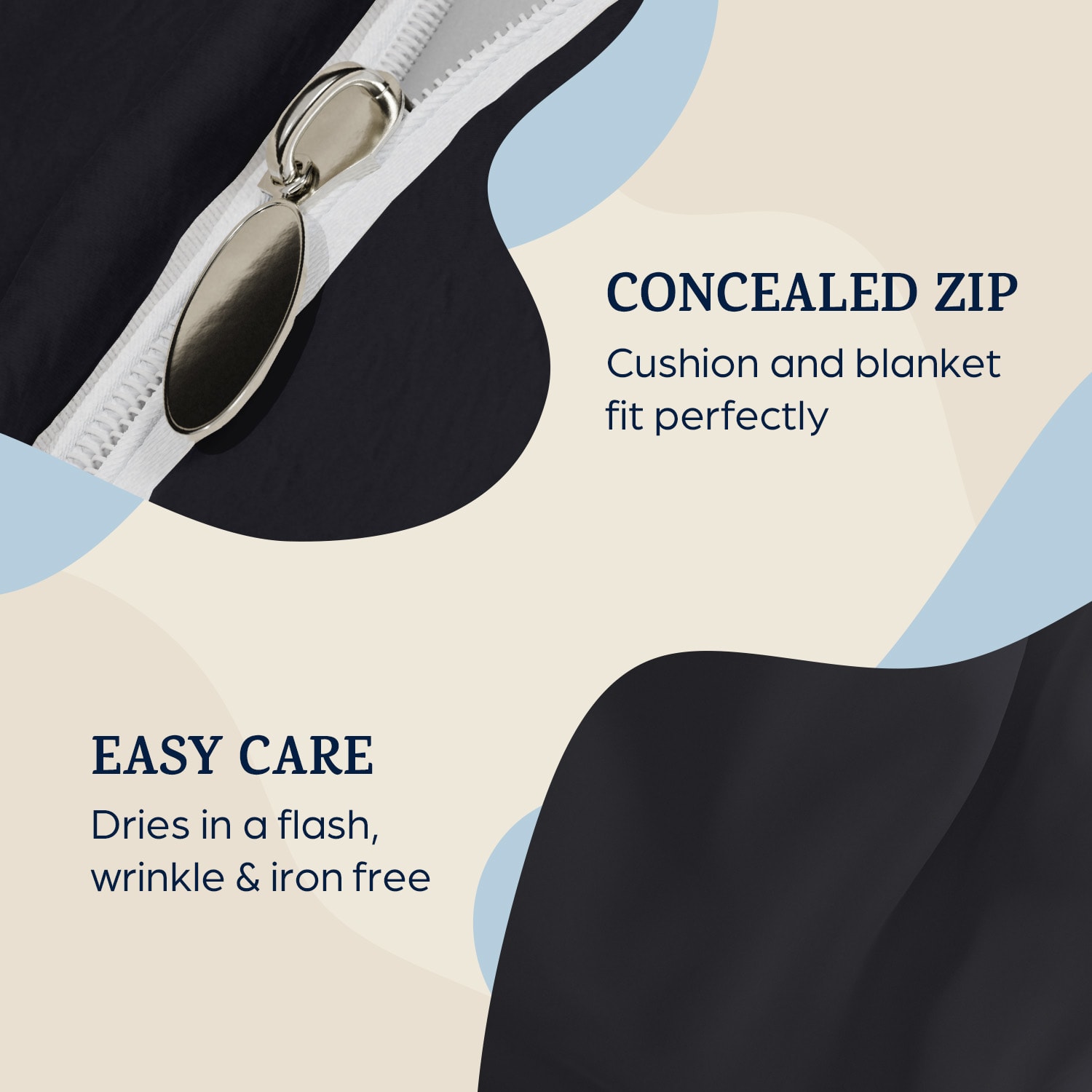 Sleepwise Traumwolle Biber, posteľná bielizeň, 155x220 cm – Obrázok 2