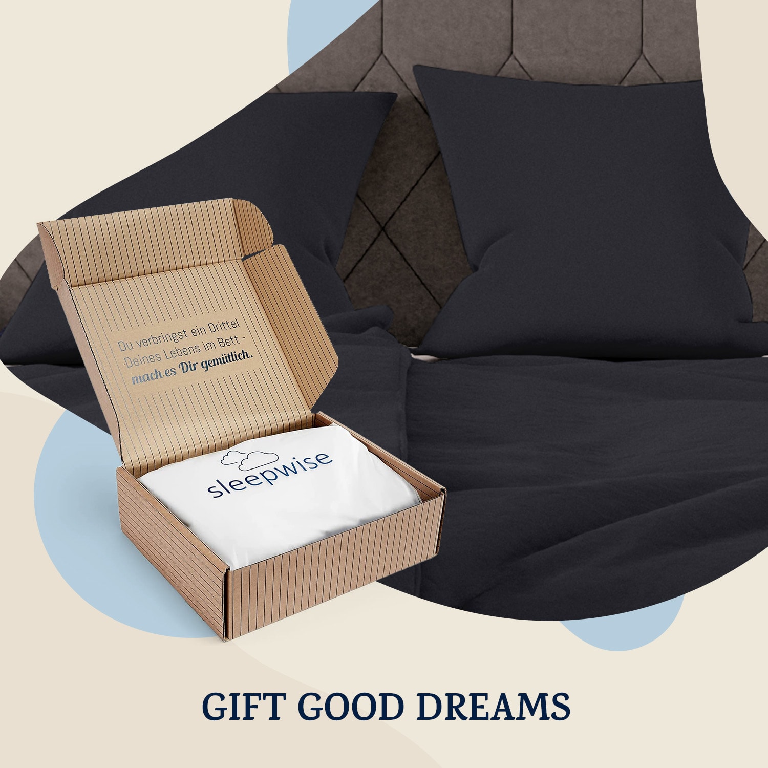 Sleepwise Traumwolle Biber, posteľná bielizeň, 155x220 cm – Obrázok 4