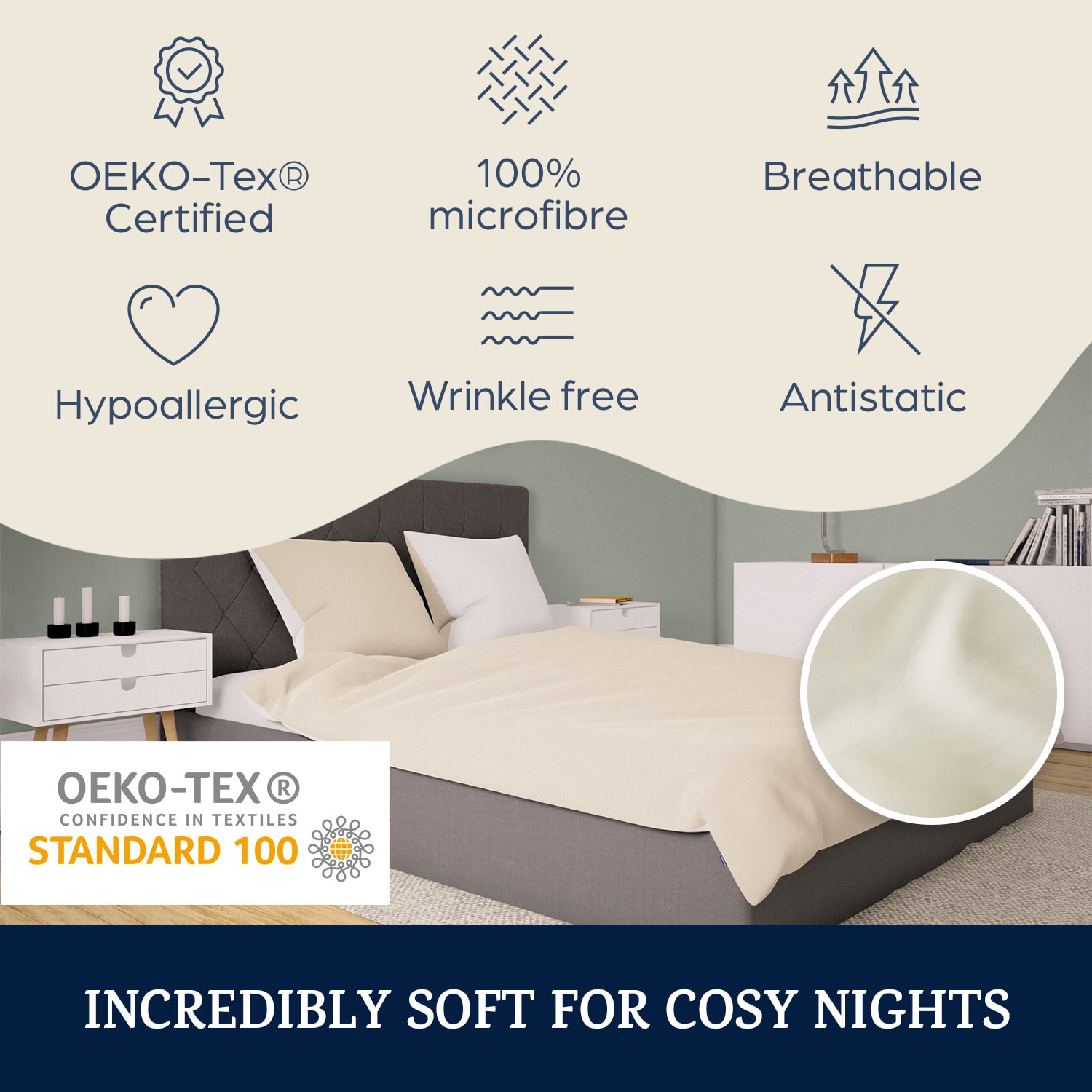 Sleepwise Soft Wonder-Edition, Posteľná bielizeň, 200 x 200 cm