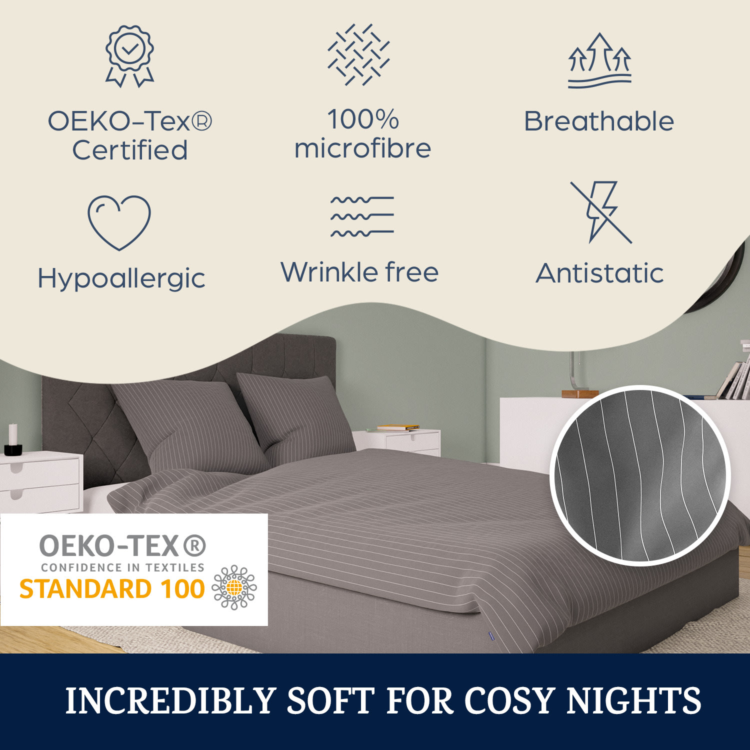 Sleepwise Soft Wonder-Edition, Posteľná bielizeň, 200 x 200 cm