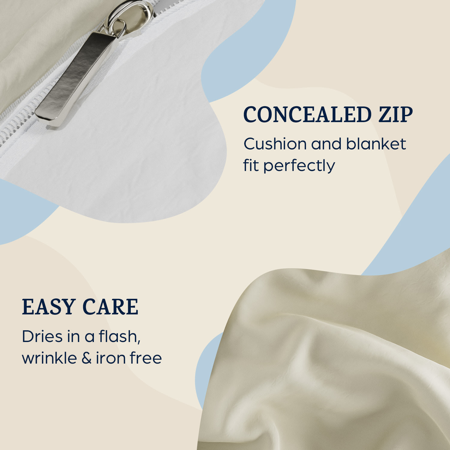 Sleepwise Soft Wonder-Edition, posteľná bielizeň, 155 × 200 cm – Obrázok 2