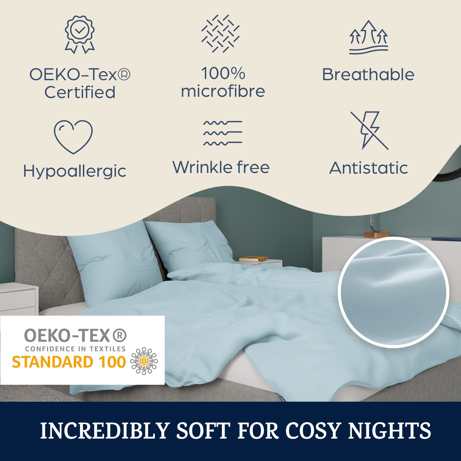 Sleepwise Traumwolle Biber, posteľná bielizeň, 200x200 cm