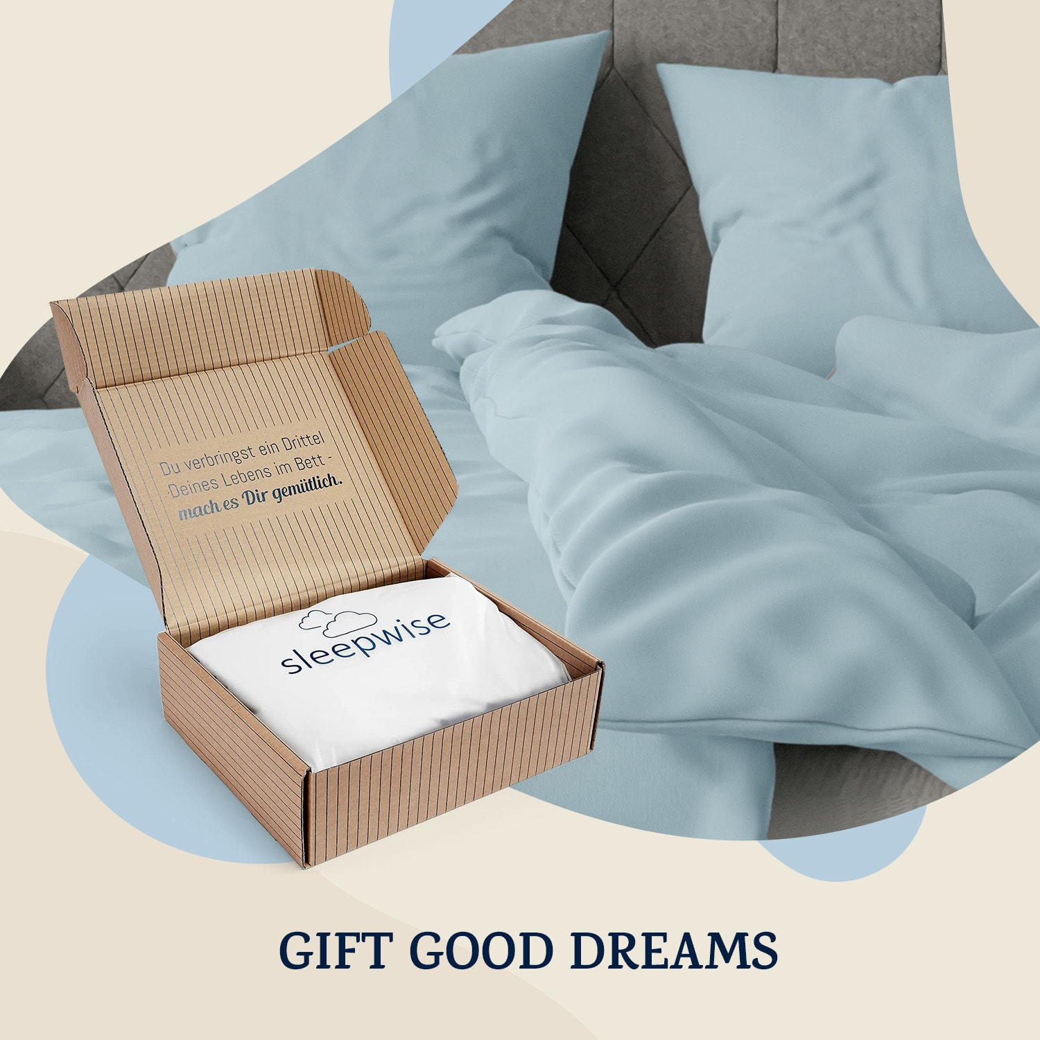 Sleepwise Traumwolle Biber, posteľná bielizeň, 200x200 cm – Obrázok 4