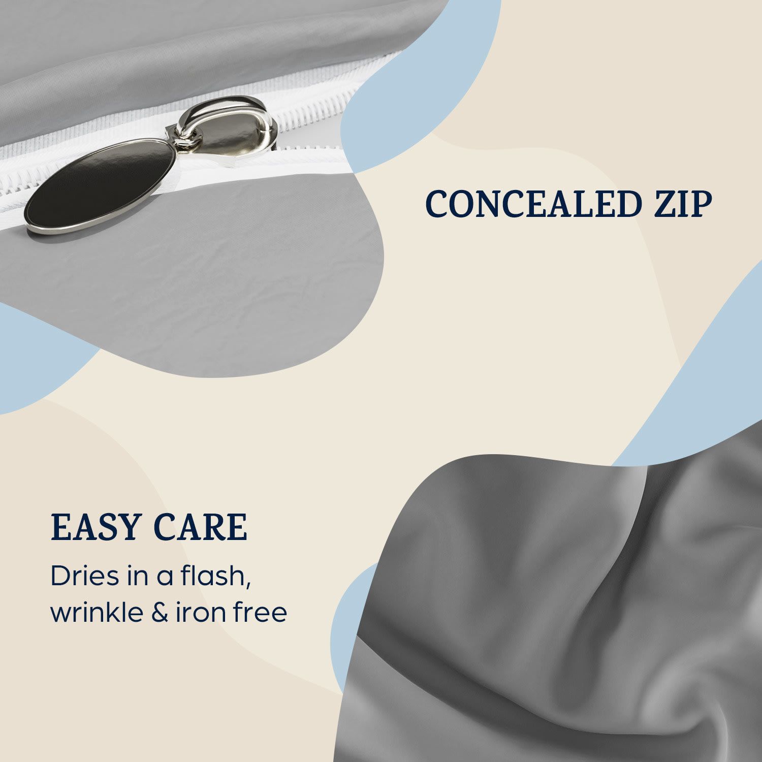 Sleepwise Soft Wonder-Edition, obliečky na vankúše, súprava 2 kusov, 40 × 80 cm, mikrovlákno – Obrázok 2