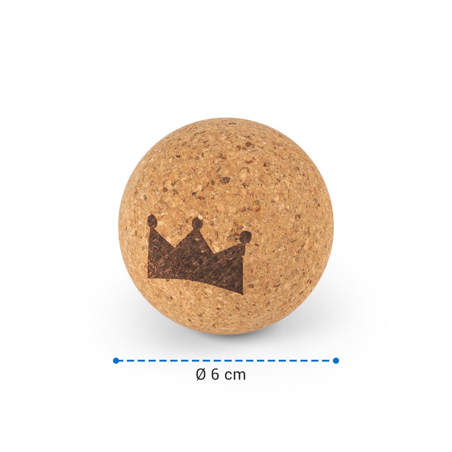 BoarderKING Balance Bullet, korková lopta k balančným doskám, fasciálna loptička, masážna loptička, fitness loptička – Obrázok 2