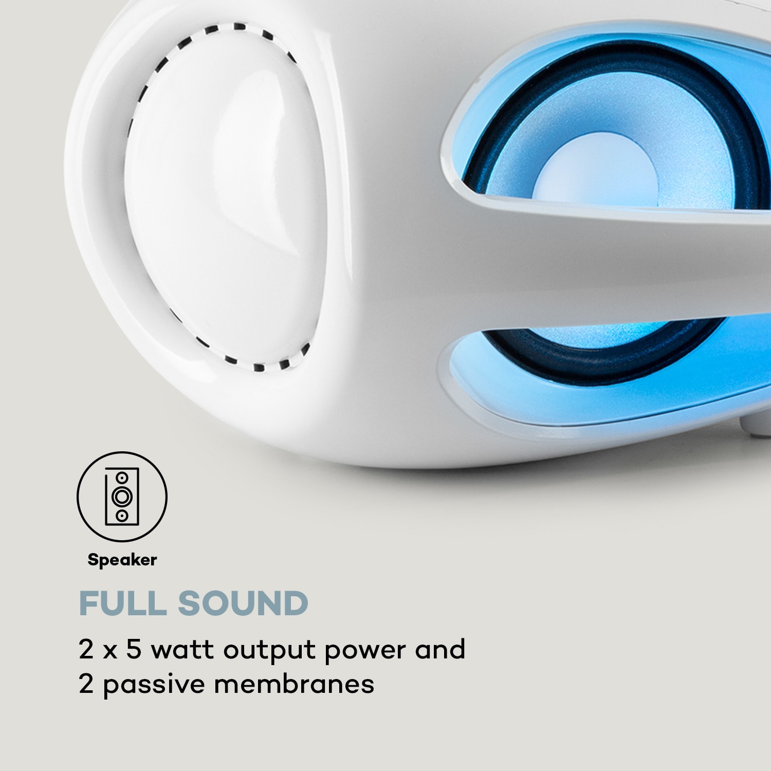 Auna Spacewoofer DAB Boombox, CD-prehrávač, DAB+, UKW, Bluetooth, diaľkové ovládanie, LED – Obrázok 5