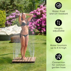 Blumfeldt Sumatra Breeze Square, záhradná sprcha, WPC, hliník, 70x55, hranatá