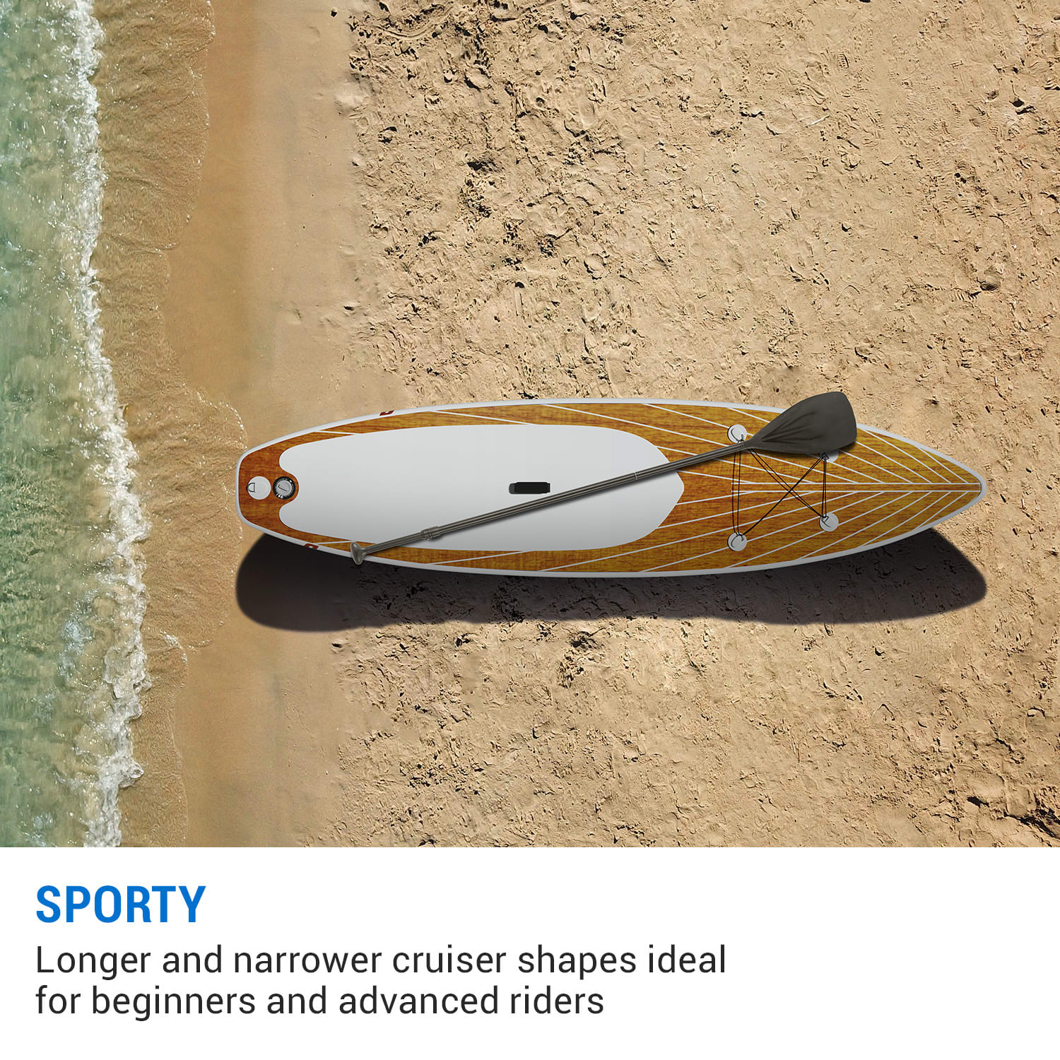 Capital Sports Downwind Cruiser 10.8, nafukovací paddelboard, kompletná súprava – Obrázok 3