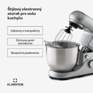 Klarstein Bella Pico 2G, kuchynský robot, 1300 W, 1,7 PS, 6 stupňov, 5 l