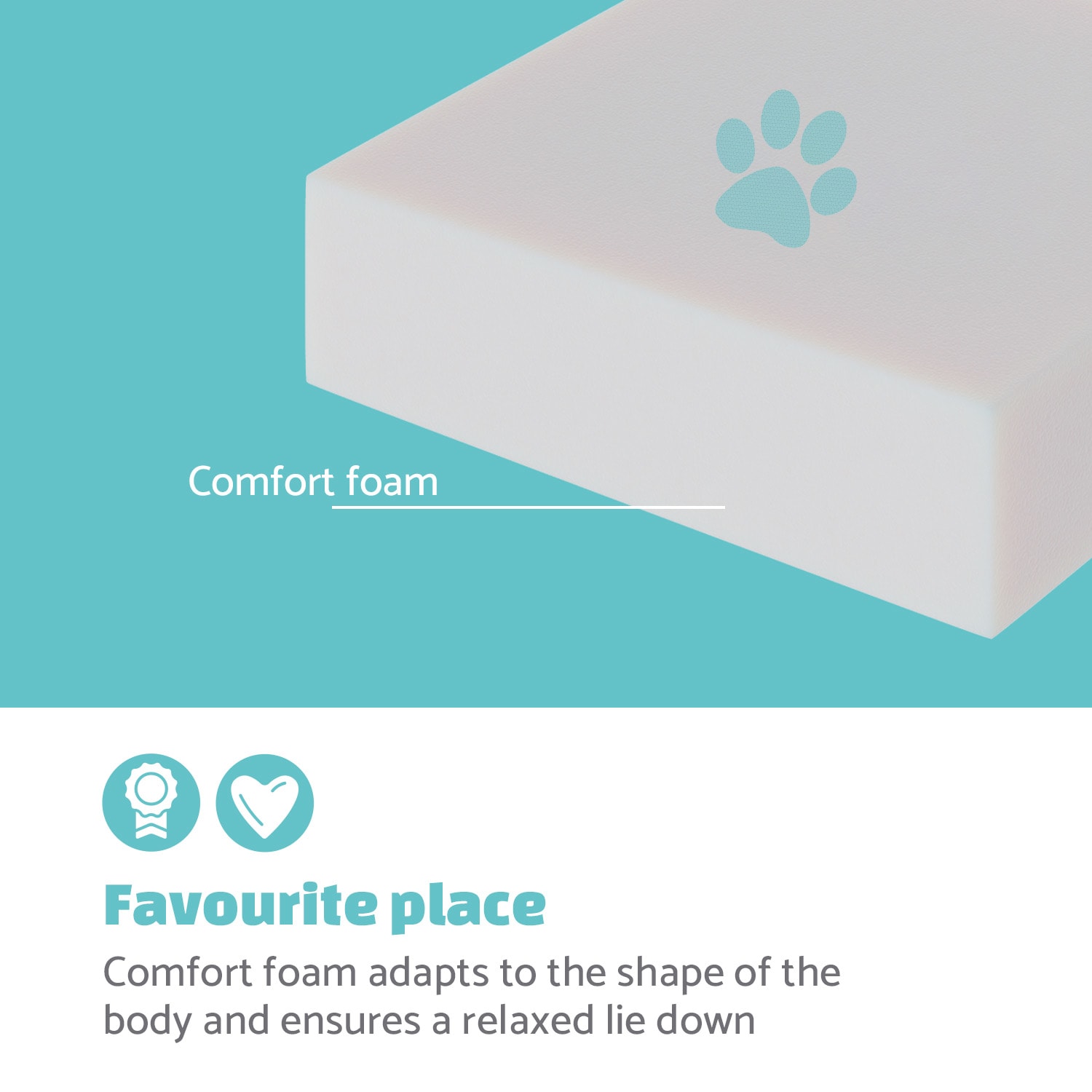 Brunolie Emma, pelech pre psa, kôš pre psa, možnosť prania, protišmykový, priedušný, obojstranný matrac, vankúš, veľkosť L (100 × 30 × 90 cm) – Obrázok 2