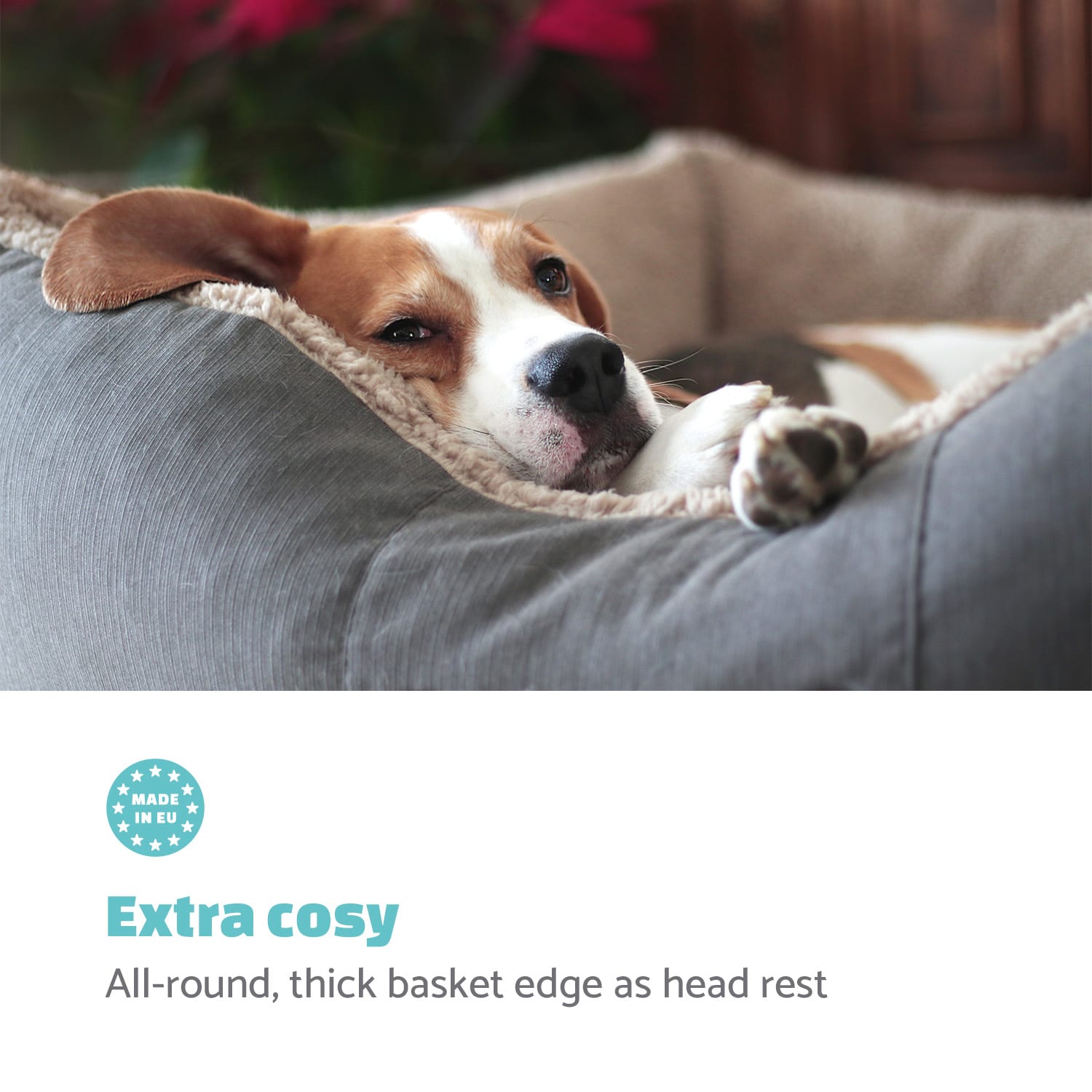 Brunolie Emma, pelech pre psa, kôš pre psa, možnosť prania, protišmykový, priedušný, obojstranný matrac, vankúš, veľkosť L (100 × 30 × 90 cm) – Obrázok 3