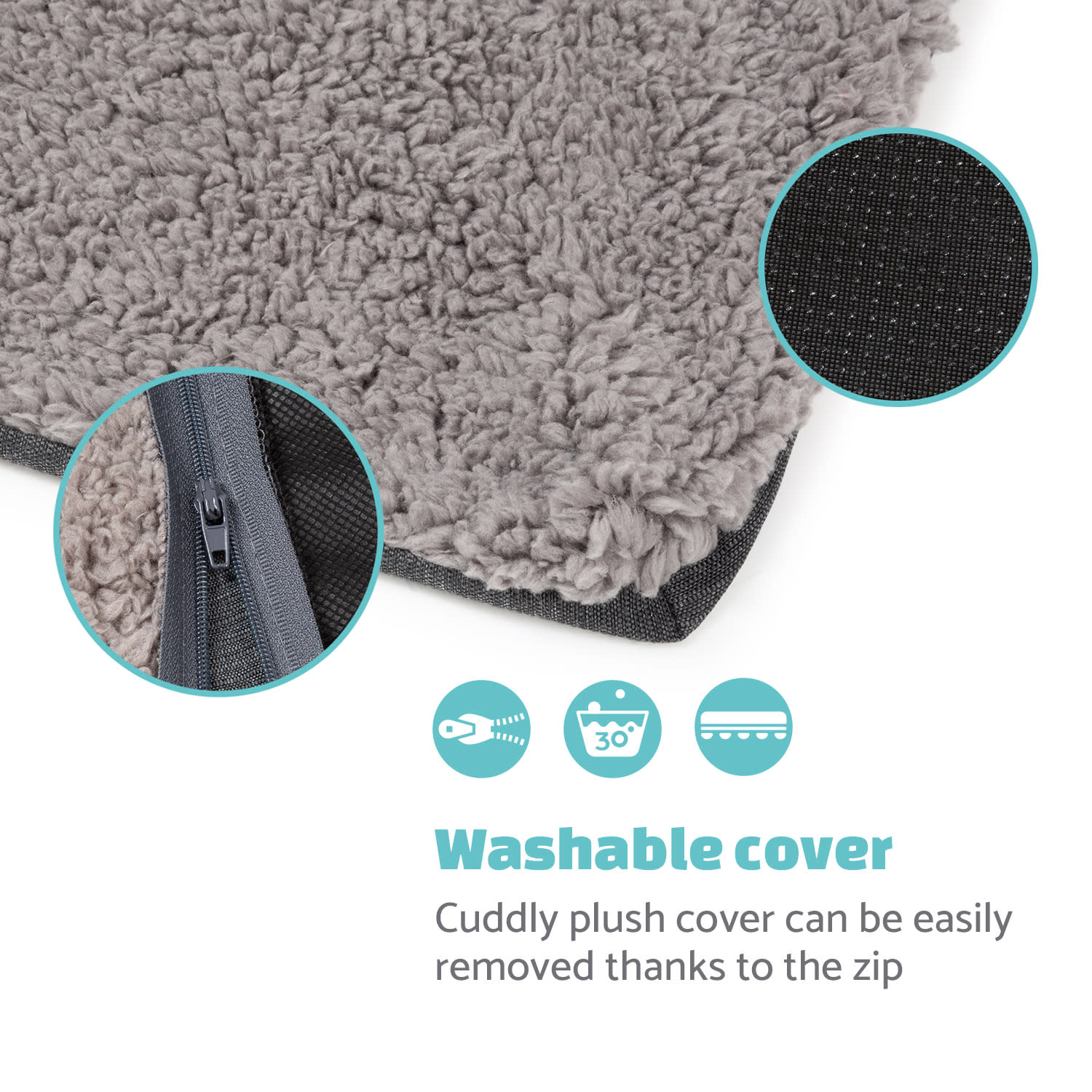 Brunolie Emma, pelech pre psa, kôš pre psa, možnosť prania, protišmykový, priedušný, obojstranný matrac, vankúš, veľkosť L (100 × 30 × 90 cm) – Obrázok 4