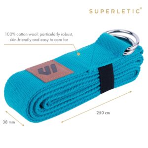 Capital Sports Siddha Essential, popruh na jogu, 250 x 3,8 cm, bavlna, možnosť zrolovania