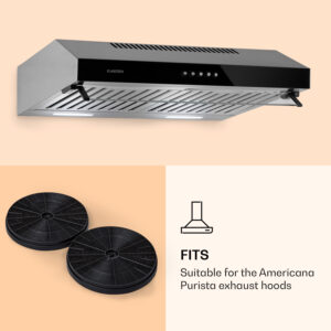 Klarstein Americana Purista, filter s aktívnym uhlím, ø 18 cm, 2 kusy, náhradný filter, príslušenstvo