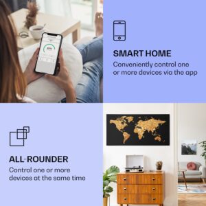 Klarstein Wonderwall Air Art Smart, infračervený ohrievač, 120 x 60 cm, 700 W, zlatá mapa