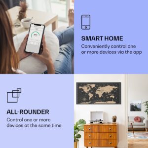 Klarstein Wonderwall Air Art Smart, infračervený ohrievač, 120 x 60 cm, 700 W, nočná mapa