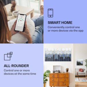 Klarstein Wonderwall Air Art Smart, infračervený ohrievač, 120 x 60 cm, 700 W, modrá čiara