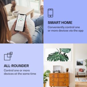 Klarstein Wonderwall Air Art Smart, infračervený ohrievač, 120 x 60 cm, 700 W, zelený list