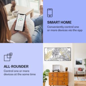 Klarstein Wonderwall Air Art Smart, infračervený ohrievač, 120 x 60 cm, 700 W, list