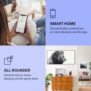 Klarstein Wonderwall Air Art Smart, infračervený ohrievač, 60 x 120 cm, 700 W, lev