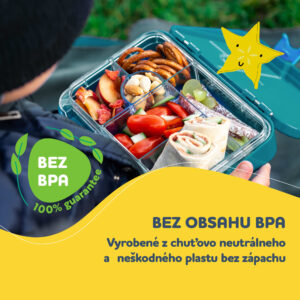 Klarstein Schmatzfatz junior, desiatový box, 6 priehradiek, 21,3 × 15 × 4,5 cm