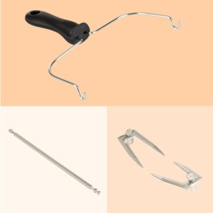 Klarstein AeroVital Cube Chef, otočný špíz so zdvihákom do teplovzdušnej fritézy, nehrdzavejúca oceľ