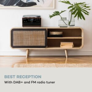 Auna Oakland DAB, retro stereo systém, DAB+/FM, BT funkcia, vinyl, CD, kazetový prehárvač