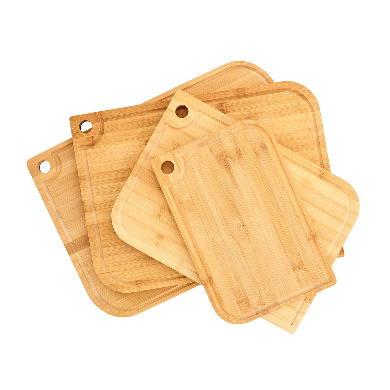 Klarstein Batvik, bambusová doska na krájanie, 38 x 1,5 x 27 cm (Š x V x H), šetrná k nožom, drážka na zachytenie šťavy – Obrázok 5