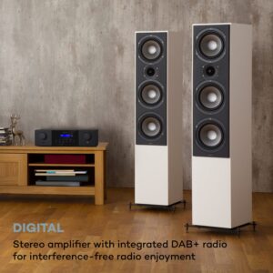 Auna AMP-4000 DAB, Hifi stereo zosilňovač, DAB+ rádio, USB, diaľkové ovládanie, LED displej