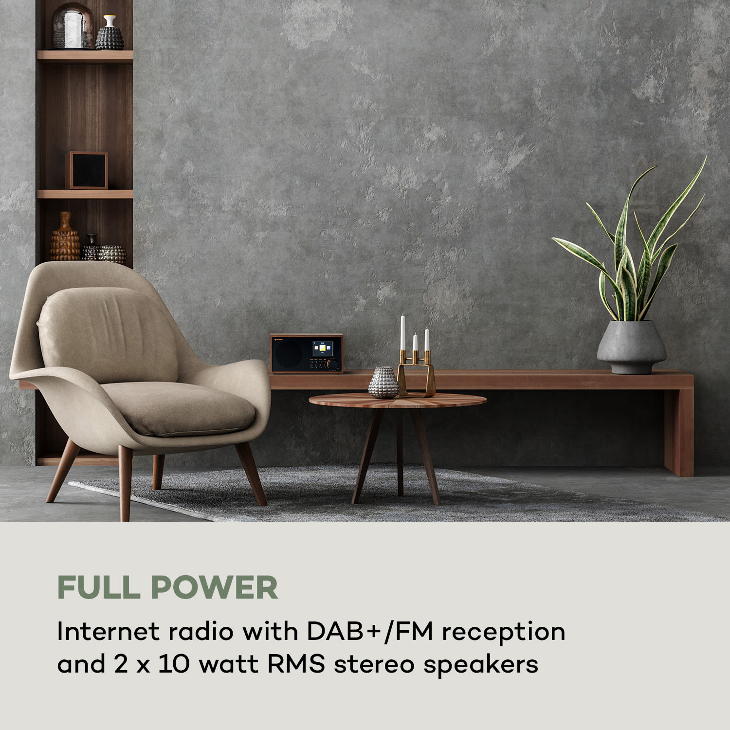 Auna Silver Star Mini Two, internetové DAB+/FM rádio, WiFi, BT, TWS reproduktor